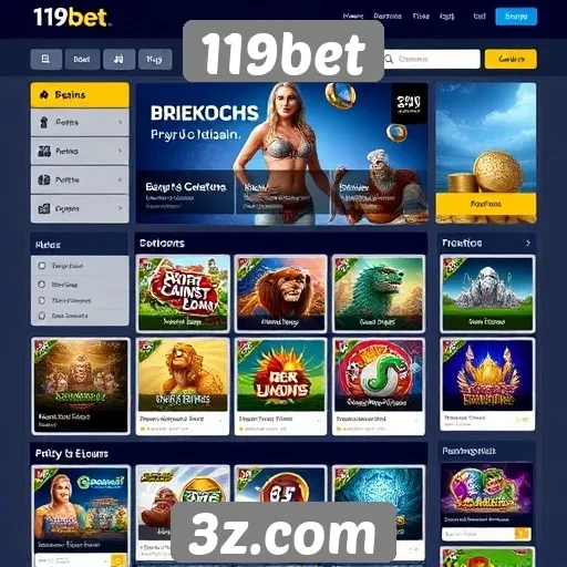 Facilidade de navegação no site 119bet