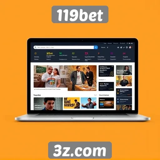 Análise da interface do usuário no site 119bet